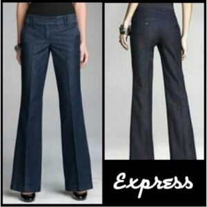 Y2k Womens‎ Flare Jeans 8R Low Rise Dark Wash Bootcut Stretch Denim Casual Boho